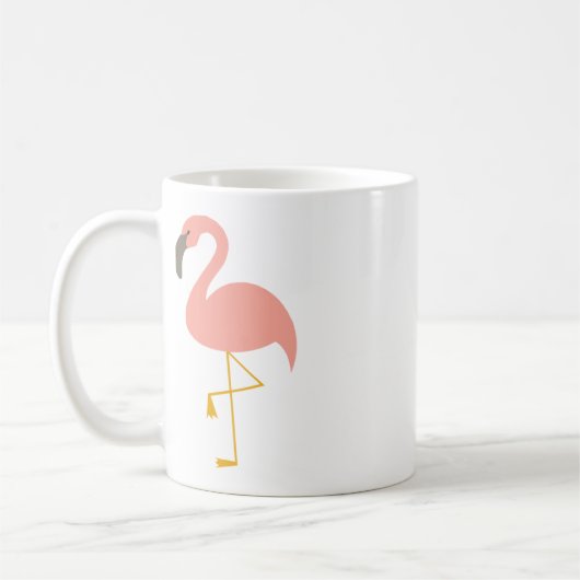 かわいいフラミンゴのマグ コーヒーマグカップ (左)