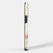 かわいいフラミンゴの群れ iPhoneケース (右側面)