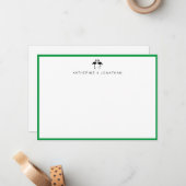 かわいいフラミンゴスカップルのノートカード ノートカード (正面/裏面インサイチュ)