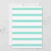 かわいいフラミンゴパーソナライズされたバードシャワー 招待状 (裏面)