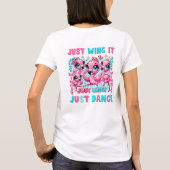 かわいいフラミンゴファッション!🦩 Tシャツ (裏面)