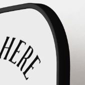 かわいいフラミンゴワインドリンカーギフト ピックルボールラケット (左詳細)