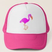 かわいいフラミンゴ – ハッピー キャップ (正面)