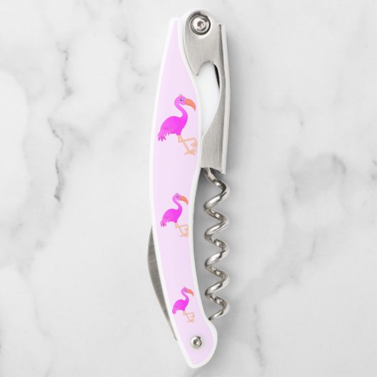 かわいいフラミンゴ – ハッピー ソムリエナイフ (裏面)