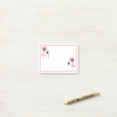 かわいいフラミンゴ ポストイット (デスク上)