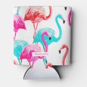 かわいいフラミンゴ 缶クーラー (正面)