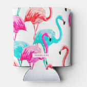 かわいいフラミンゴ 缶クーラー (裏面)