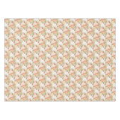 かわいいフラワーカボチャ秋テーマベビーシャワーパーティー テーブルクロス (正面(横))