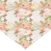 かわいいフラワーカボチャ秋テーマベビーシャワーパーティー テーブルクロス (アングル)