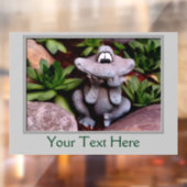 かわいいフラワーガーデンカエルへようこそ ウィンドウサイン (シート2)