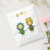 かわいいフラワーガールズバッグブルー&イエロー フェイバーバッグ (封をした状態)