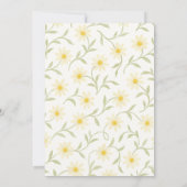 かわいいフラワーガール提案水カラーデイジー カード (裏面)