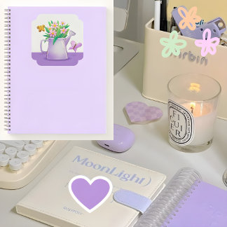 かわいいフラワージャーナル💜🌸💛🌷 ノートブック