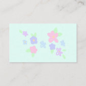 かわいいフラワーズパステル 名刺 (裏面)