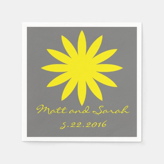 かわいいフラワーナプキン スタンダードカクテルナプキン (正面)