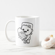 かわいいフランケンシュタインのアイスクリーム