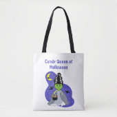 かわいいフランケンシュタインハロウィーンの花嫁とキャンディ トートバッグ (正面)