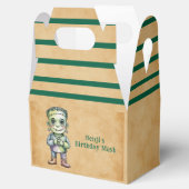 かわいいフランケンシュタインハロウィーン誕生日ボーイパーティー フェイバーボックス (オープン)