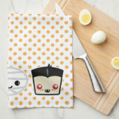 かわいいフランケンシュタインミムミドラキュラキッチンタオル キッチンタオル (四つ折り)