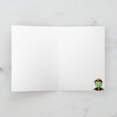 かわいいフランケンシュタインモンスターハロウィーン誕生日 カード (内部)