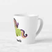 かわいいフランケンシュタインユニコーンハロウィーン カフェラテマグ (右アングル)