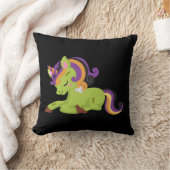 かわいいフランケンシュタインユニコーンハロウィーン クッション (ブランケット)