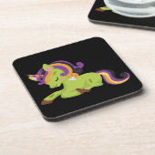 かわいいフランケンシュタインユニコーンハロウィーン コースター (左側)