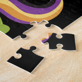 かわいいフランケンシュタインユニコーンハロウィーン ジグソーパズル (側面)