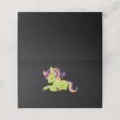 かわいいフランケンシュタインユニコーンハロウィーン プレイスカード (外部開封)