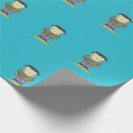 かわいいフランケンシュタイン ラッピングペーパー