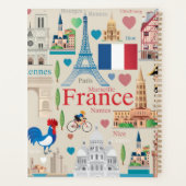 かわいいフランスのアイコン プランナー手帳 (裏面)