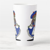 かわいいフランスのゾンビ カフェラテマグ (正面)