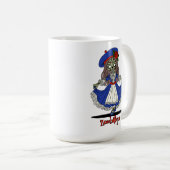 かわいいフランスのゾンビ コーヒーマグカップ (正面右)