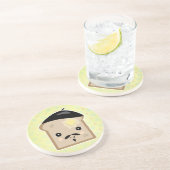 かわいいフランスのトースト コースター (側面)