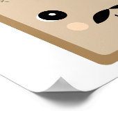 かわいいフランスのトースト ポスター (角)