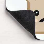 かわいいフランスのトースト マウスパッド (コーナー)