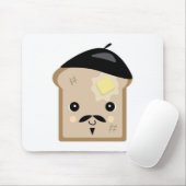 かわいいフランスのトースト マウスパッド (マウス)