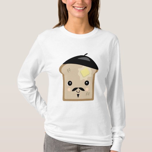 かわいいフランスのトースト Tシャツ (正面)