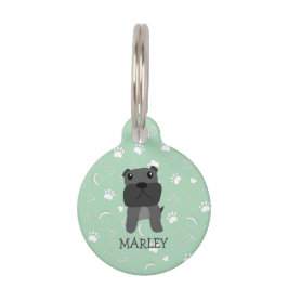 かわいいフランスのブルドッグのカスタマイズ可能な名前 ペット　ネームタグ