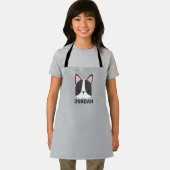 かわいいフランスのブルドッグの名パーソナライズされた前 エプロン (インサイチュ)