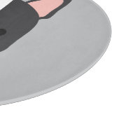 かわいいフランスのブルドッグの名パーソナライズされた前 カッティングボード (角)