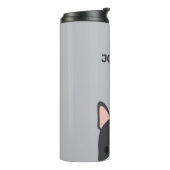 かわいいフランスのブルドッグの名パーソナライズされた前 タンブラー (回転左)