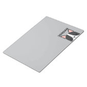 かわいいフランスのブルドッグの名パーソナライズされた前 ノートパッド (アングル)