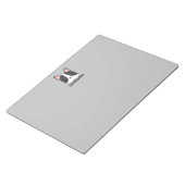 かわいいフランスのブルドッグの名パーソナライズされた前 ノートパッド (アングル)