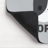 かわいいフランスのブルドッグの名パーソナライズされた前 マウスパッド (コーナー)