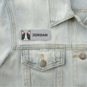 かわいいフランスのブルドッグの名パーソナライズされた前 名札 (インサイチュ)