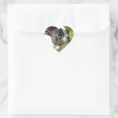 かわいいフランスのブルドッグの芝生 ハートシール (バッグ)