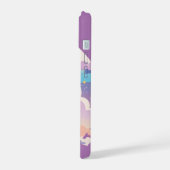 かわいいフランスのブルドッグアイスクリームレインボー iPhone 15ケース (左側面)