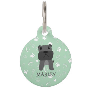 かわいいフランスのブルドッグカスタマイズ可能な名前ペットID T ペット ネームタグ