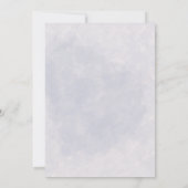 かわいいフランスのブルドッグ子犬の虹の赤ちゃんシャワー 招待状 (裏面)